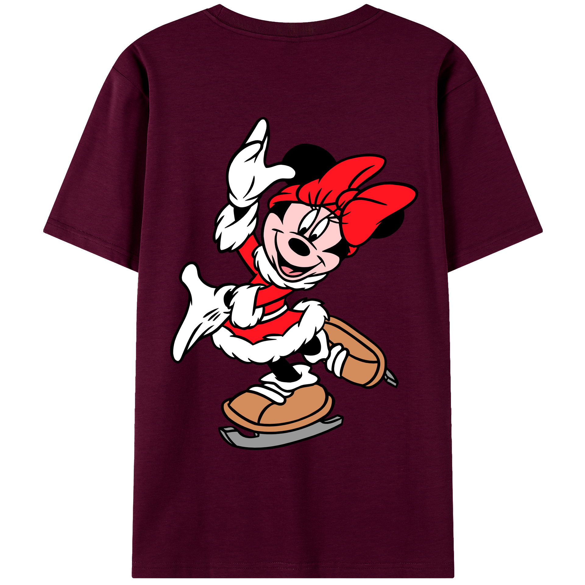 （画像用） ミッキーマウス Mickey Mouse レディース半袖Tシャツ(バックプリント)
